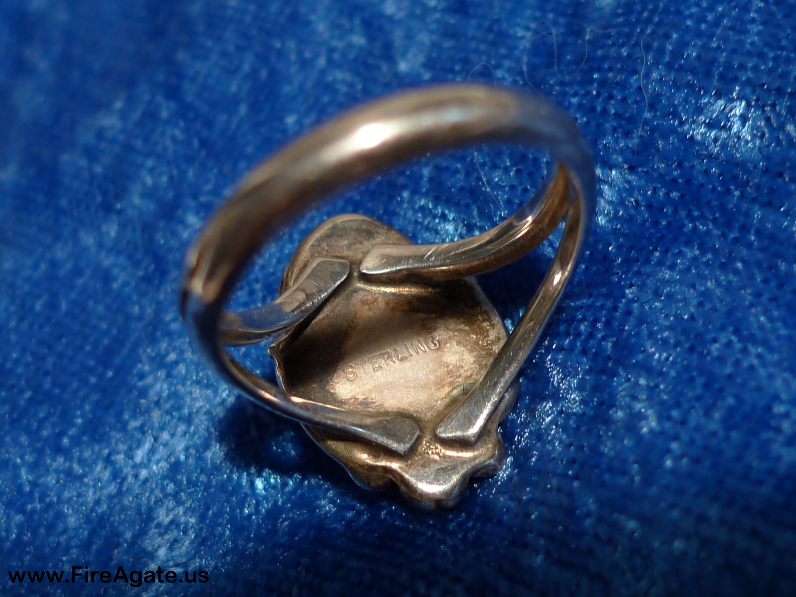 Gorgeous Deer Creek Fire Agate Gemstone Ring Sterling Silver Women Size 8 DCJ004 Photo 12