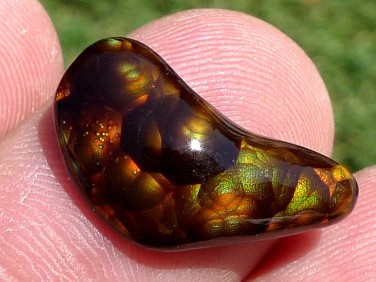 Photo Slaughter Mountain Fire Agate Gemstone SLG043