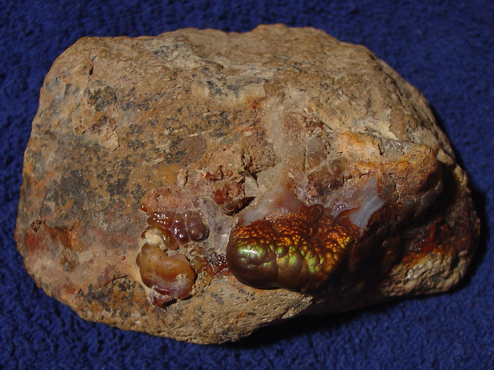 Fire Agate Gemstone Mineral Specimen Collectors Piece Deer Creek Arizona DCM011 Photo 2