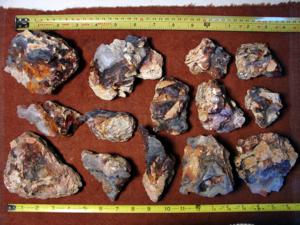 10 Pounds Slaughter Mountain Fire Agate Rough For Sale SLR100 Group Image 4