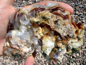 10 Pounds Slaughter Mountain Fire Agate Rough For Sale SLR100 Image 1 Stone 12