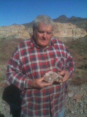 Don Nelson Fire Agate Mine Owner Photo