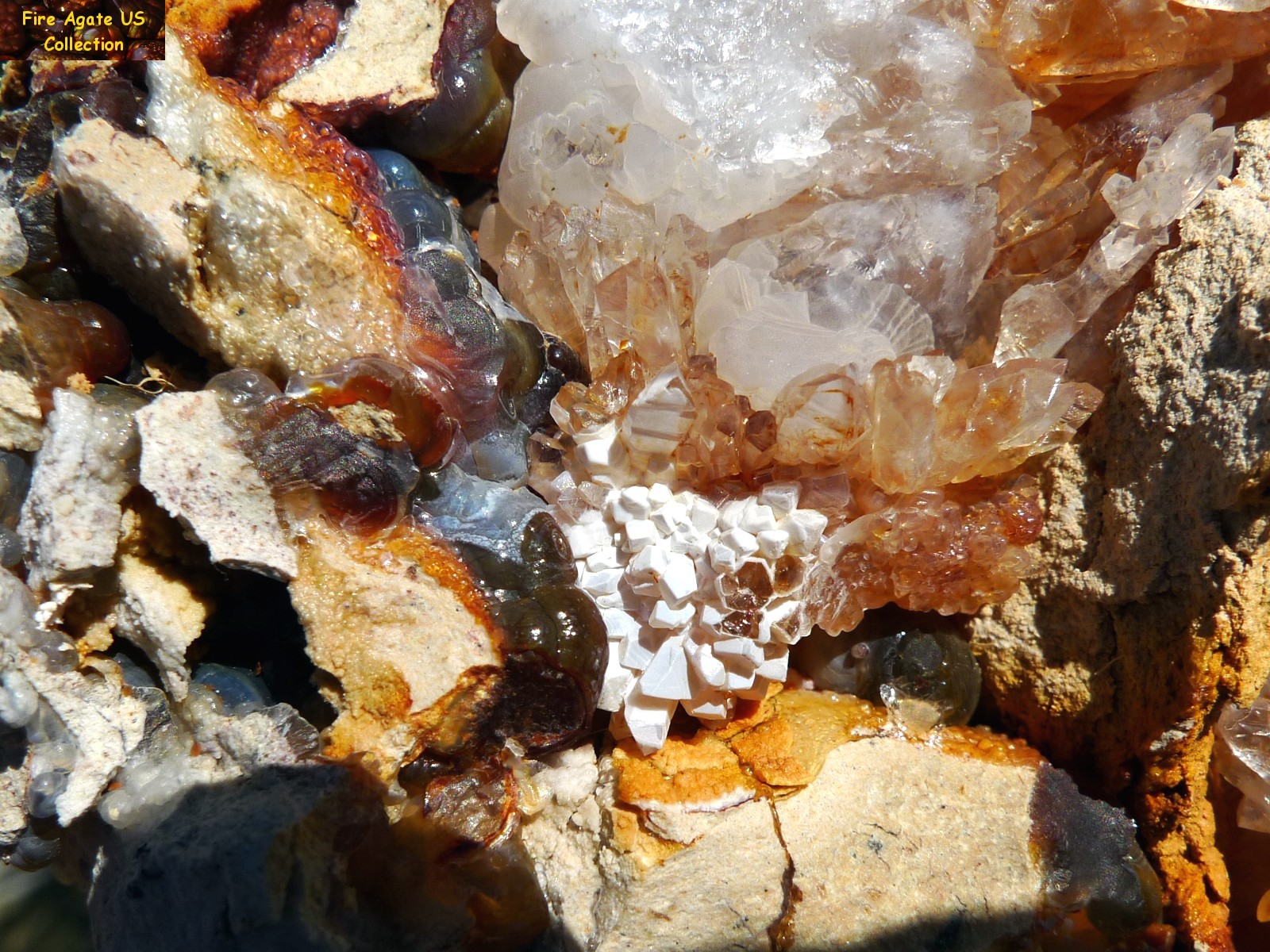 Slaughter Mountain Arizona Fire Agate Gemstone Rough Mineral Specimen SLM029 Photo 8