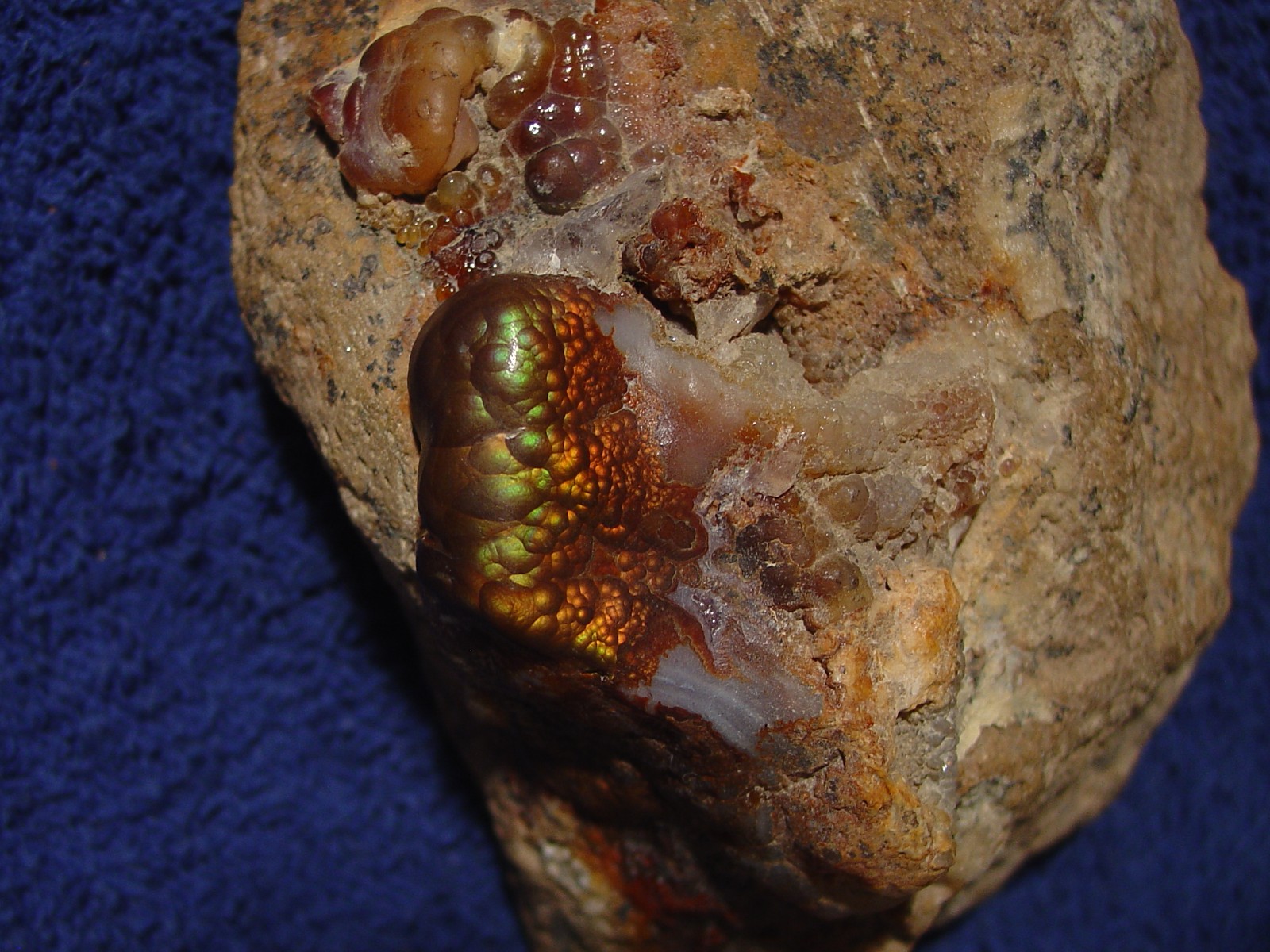 Fire Agate Gemstone Mineral Specimen Collectors Piece Deer Creek Arizona DCM011 Photo 6