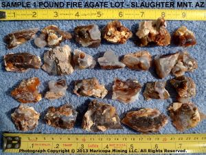 Slaughter Mountain Fire Agate Rough For Sale SLR000 Group Image 6