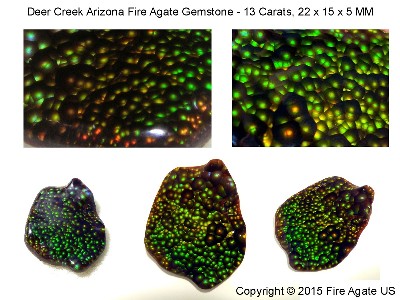 Deer Creek Fire Agate Gemstone