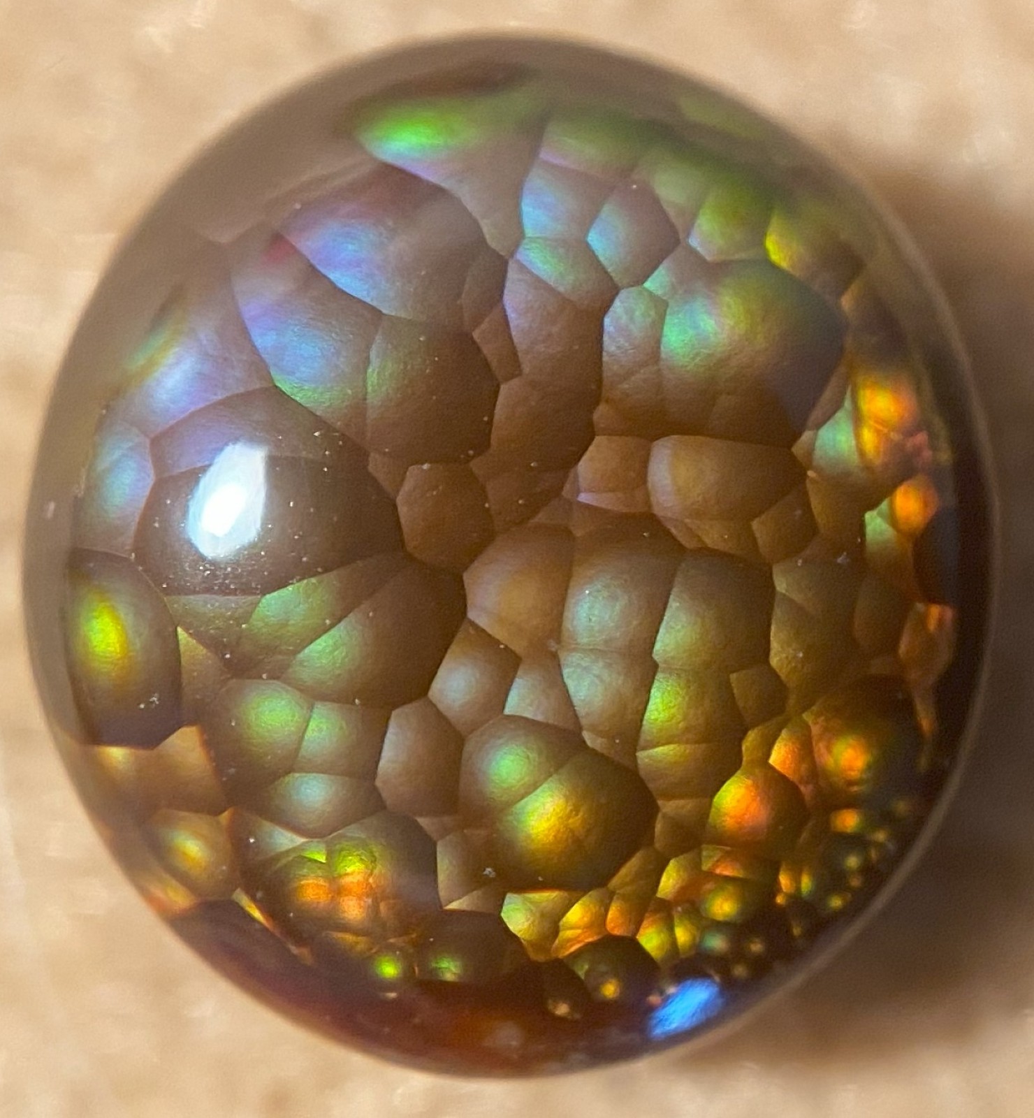 Aguascalientes Mexico Fire Agate Gemstone