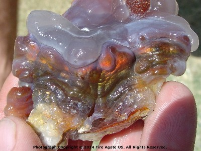 Slaughter Mountain Arizona Fire Agate Rough